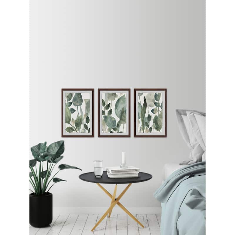 Marmont Hill - Handmade The Leaves Triptych - Multi-Color