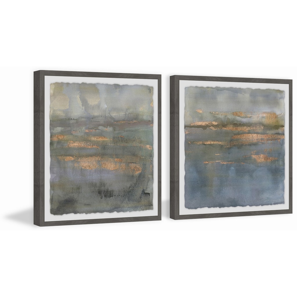 Marmont Hill Copper Emulsion III Diptych Print (Set of 2) - Multi-Color