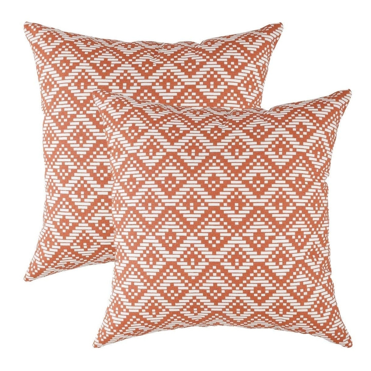 100/% Cotton Velvet Pillow Covers Shams Set of 2 Home Decor Cushion Rust