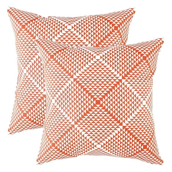 Prismatic Accent Decorative Pillowcases Orange