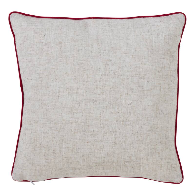 Jolly Snowman Down Filled Throw Pillow