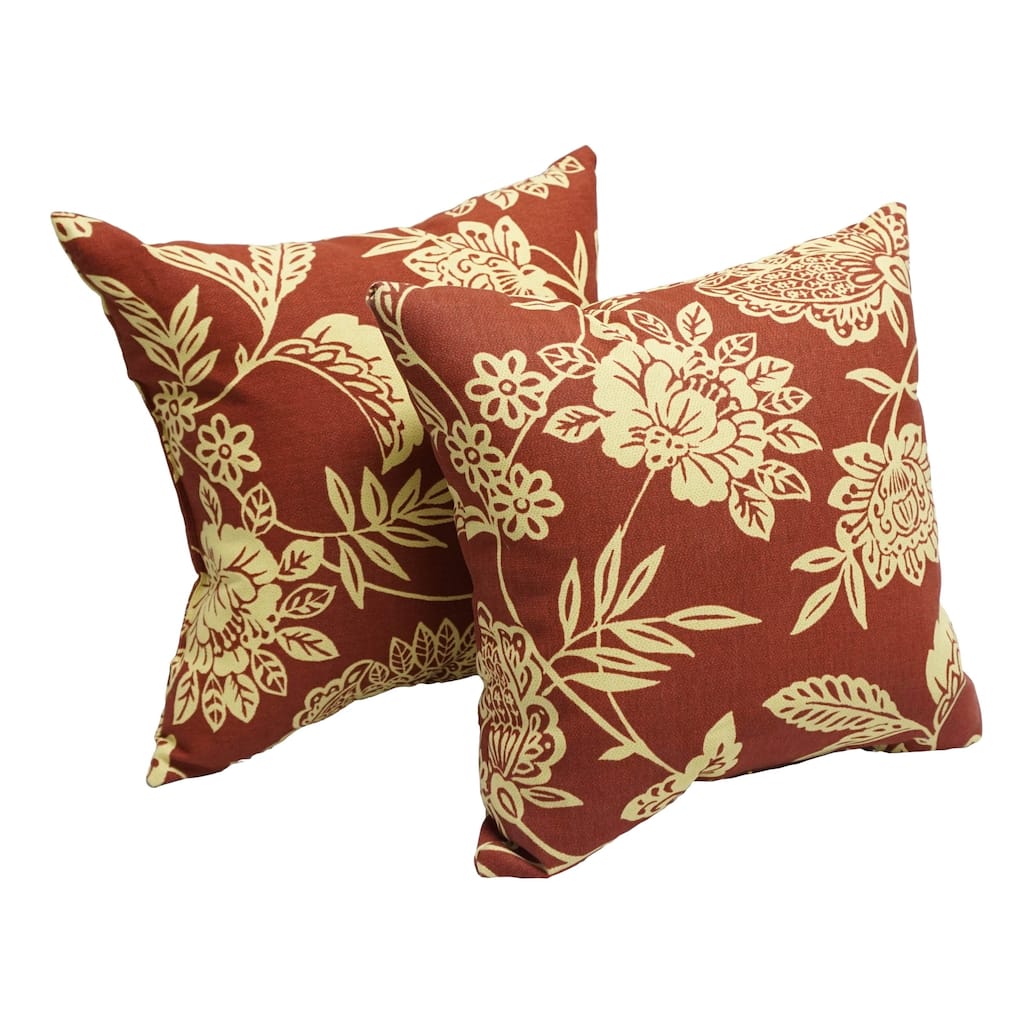 Fairmont Sangria 17-inch Indoor/Outdoor Throw Pillow (Set of 2)