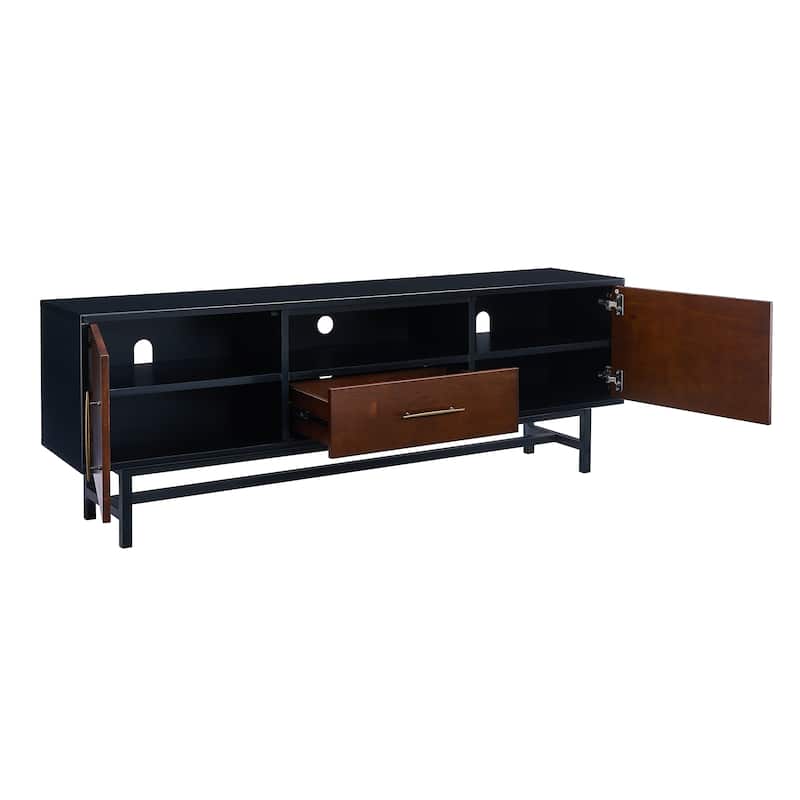 SEI Furniture Belize Mid-century Modern Media TV Stand for TV's up to 61"