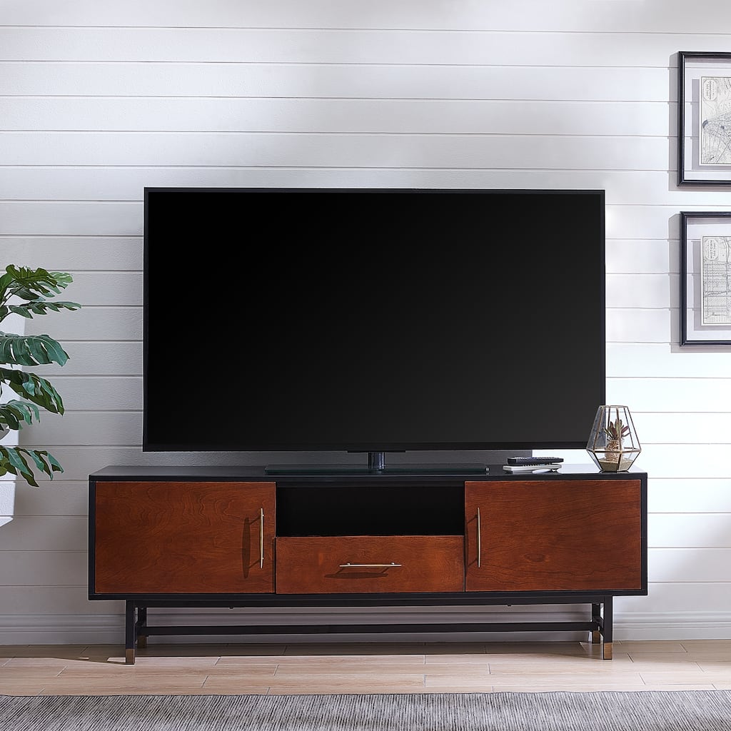 SEI Furniture Belize Mid-century Modern Media TV Stand for TV's up to 61"
