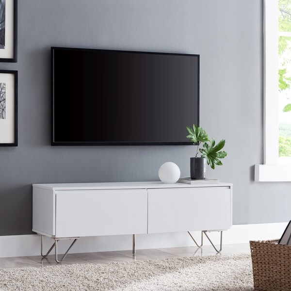 Harper Blvd Shrehm White Media Stand With Storage Free Harper Blvd Shrehm White Media Stand With Storage