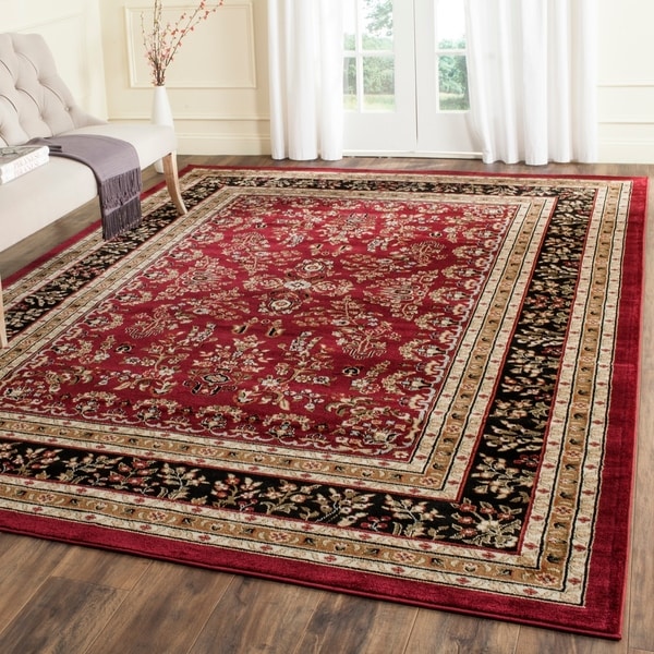 Safavieh Lyndhurst Traditional Oriental Red/ Black Rug - 8' X 11'
