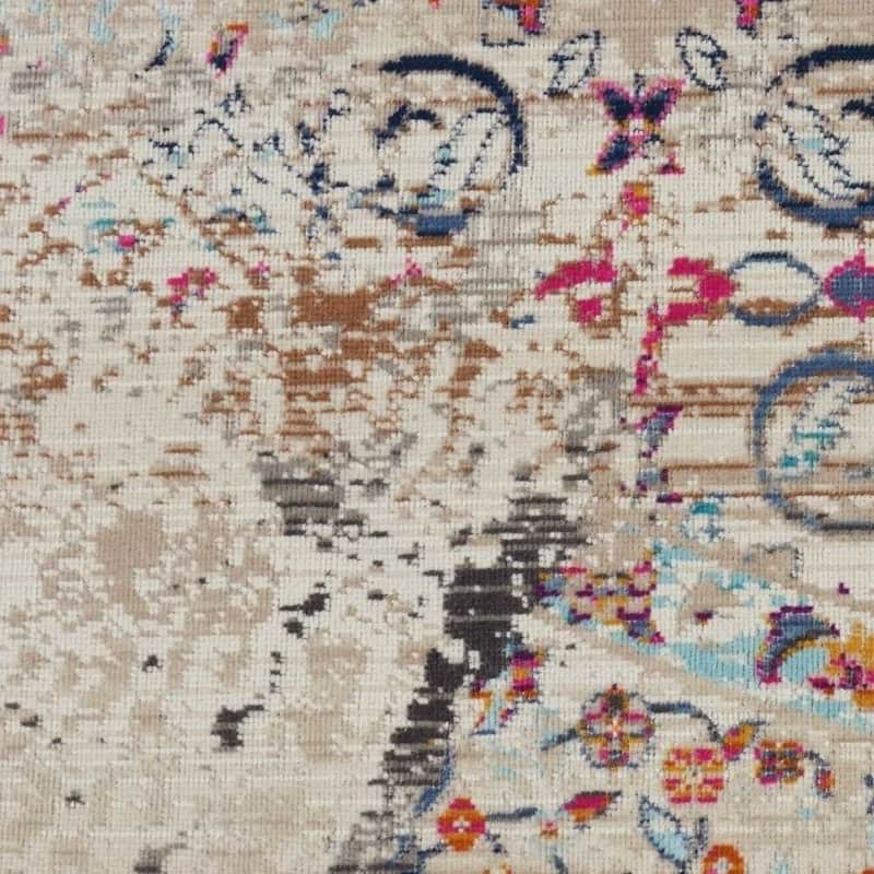 Nourison Vintage Kashan Distressed Medallion Area Rug