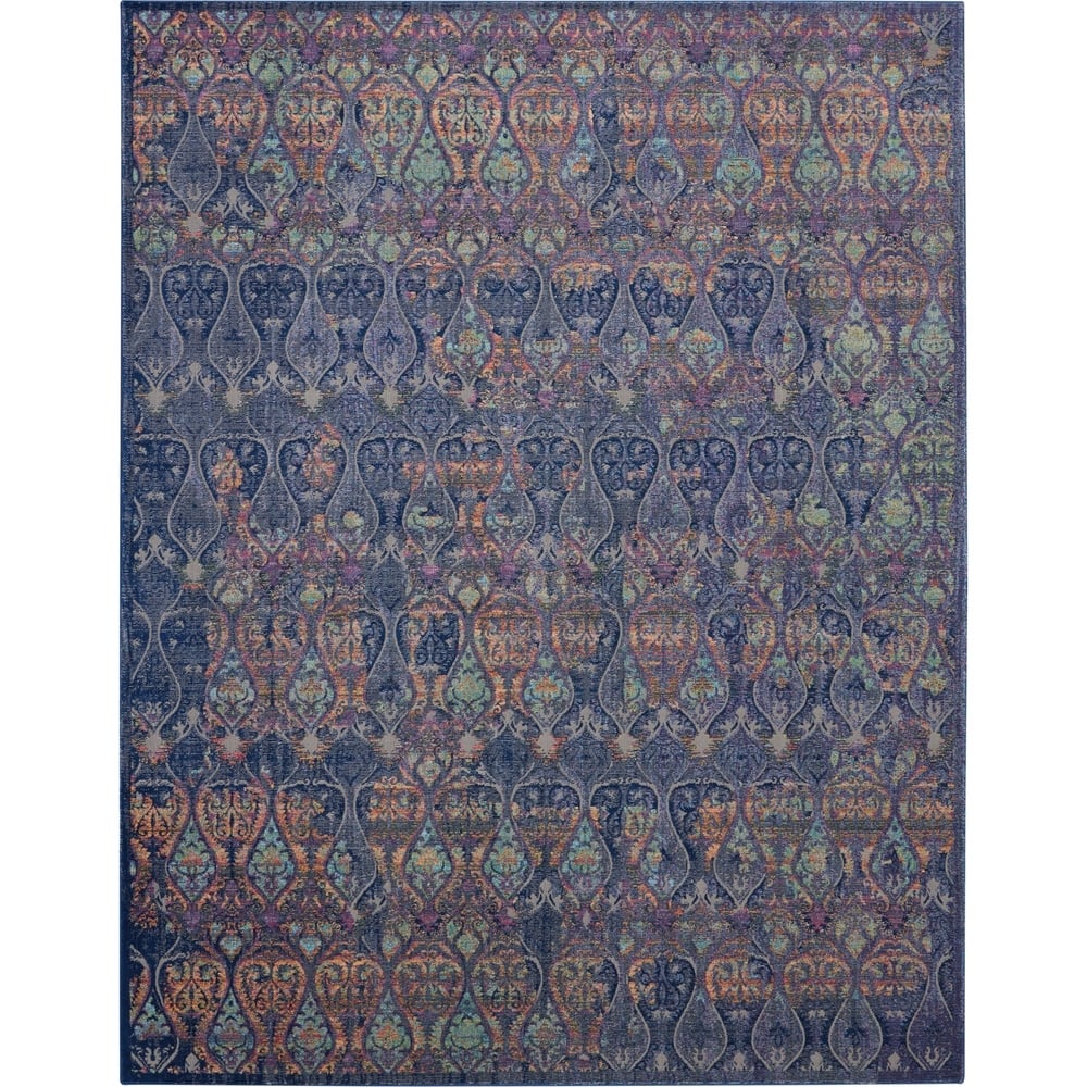 Nourison Global Vintage Navy/Multicolor Moroccan Area Rug