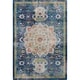 preview thumbnail 22 of 20, Nourison Global Vintage Blue Medallion Area Rug 2' x 4' - Blue/Multi - Runner/Rectangle