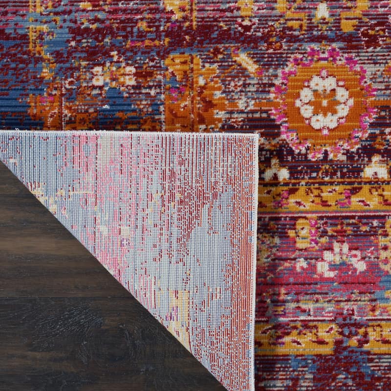 Nourison Vintage Kashan Abstract Distressed Area Rug