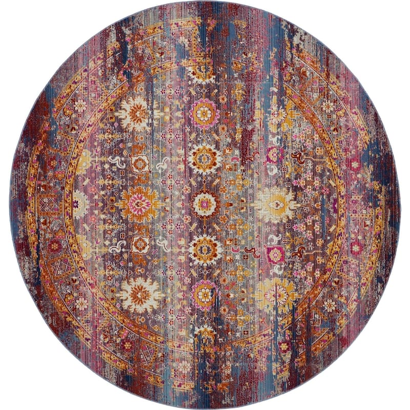 Nourison Vintage Kashan Abstract Distressed Area Rug