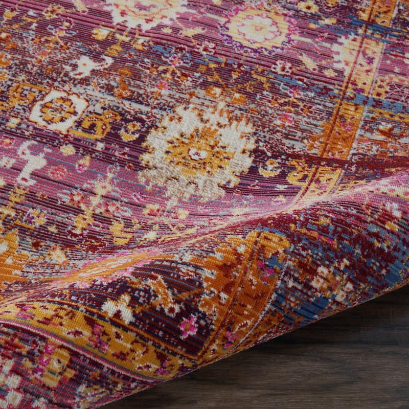 Nourison Vintage Kashan Abstract Distressed Area Rug