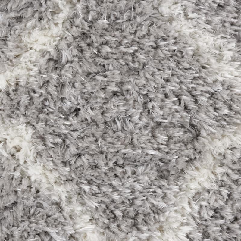 Nourison Ultra Plush Shag Geometric Area Rug