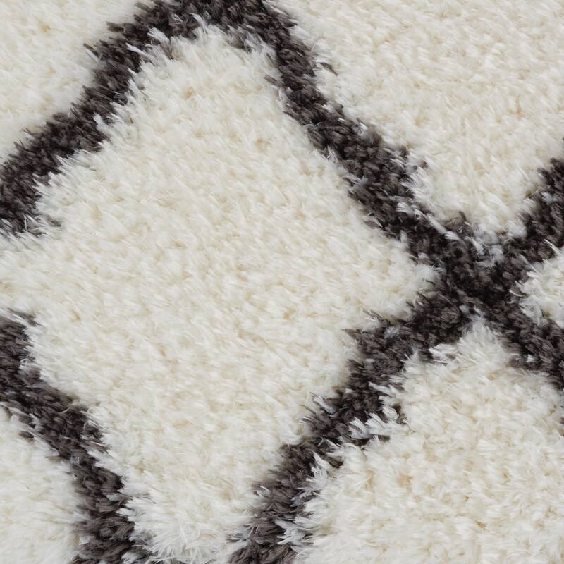 Nourison Ultra Plush Shag Geometric Area Rug