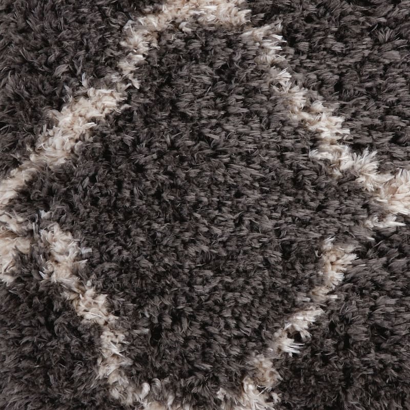 Nourison Ultra Plush Shag Geometric Area Rug