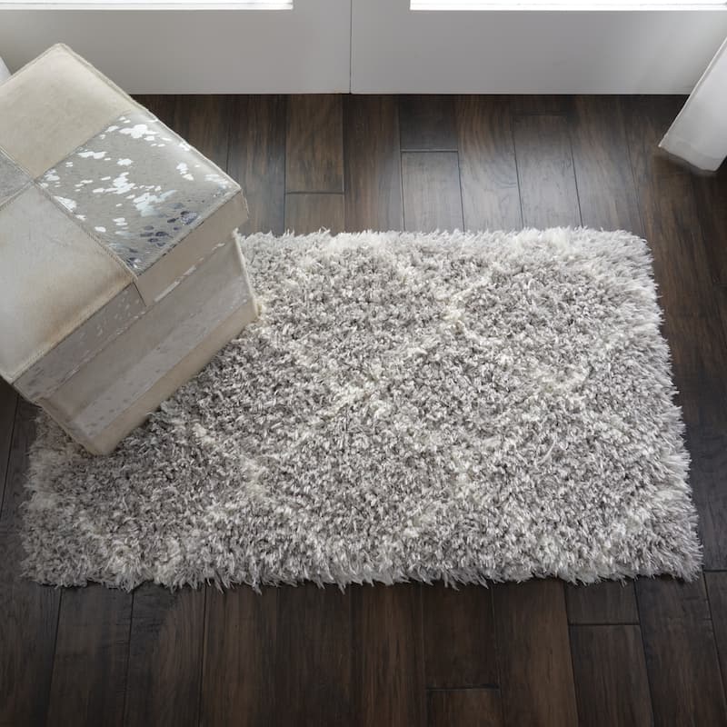 Nourison Ultra Plush Shag Geometric Area Rug