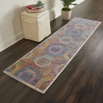 Nourison Global Vintage Multicolor Boho Area Rug