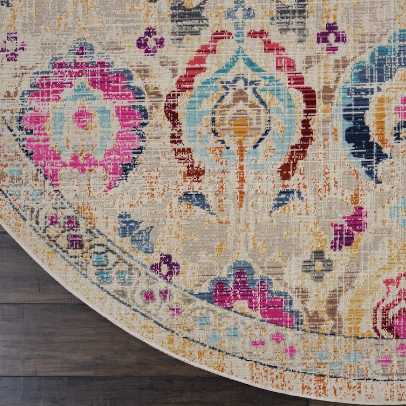 Nourison Vintage Kashan Persian Medallion Area Rug
