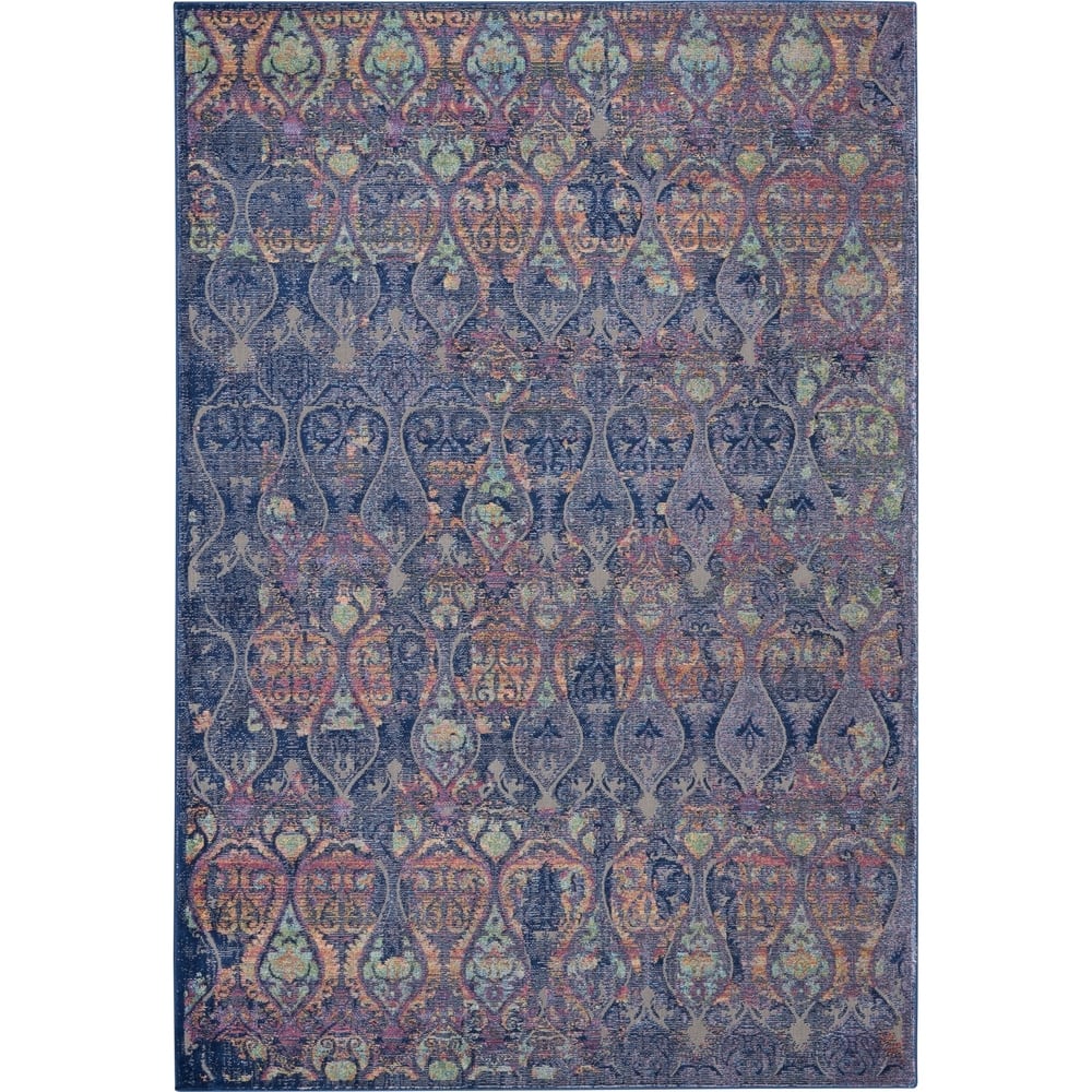 Nourison Global Vintage Navy/Multicolor Moroccan Area Rug