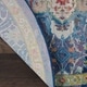 preview thumbnail 6 of 20, Nourison Global Vintage Blue Medallion Area Rug
