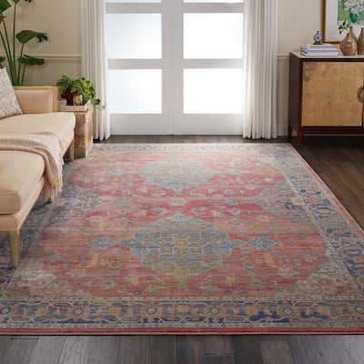 Nourison Global Vintage Multicolor Traditional Area Rug