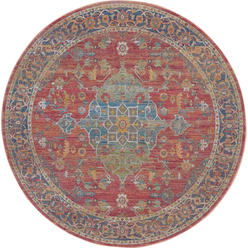 Nourison Global Vintage Multicolor Traditional Area Rug