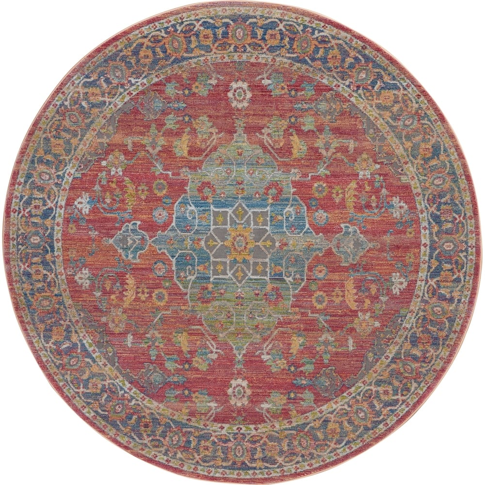 Nourison Global Vintage Multicolor Traditional Area Rug