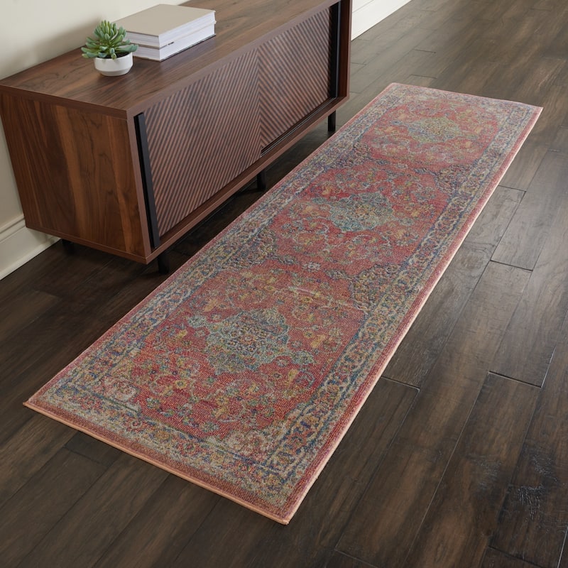 Nourison Global Vintage Multicolor Traditional Area Rug