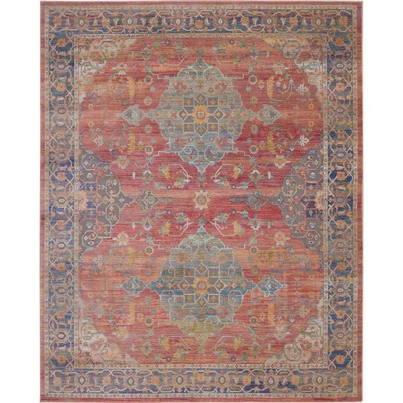 Nourison Global Vintage Multicolor Traditional Area Rug