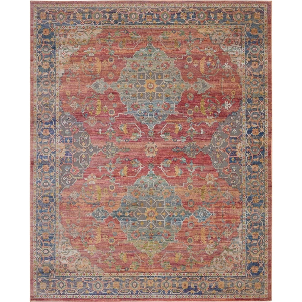 Nourison Global Vintage Multicolor Traditional Area Rug