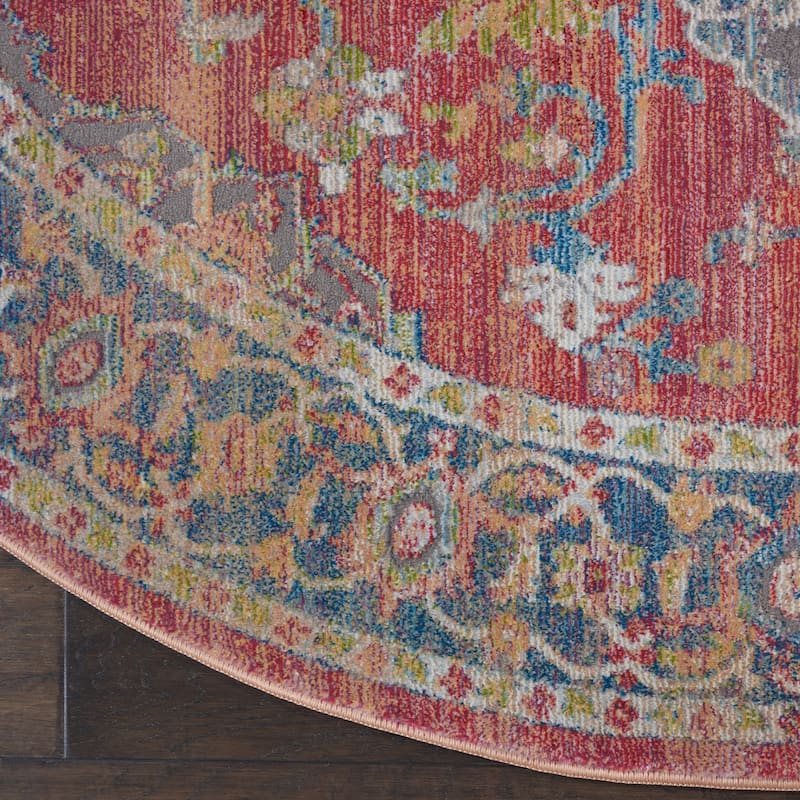 Nourison Global Vintage Multicolor Traditional Area Rug