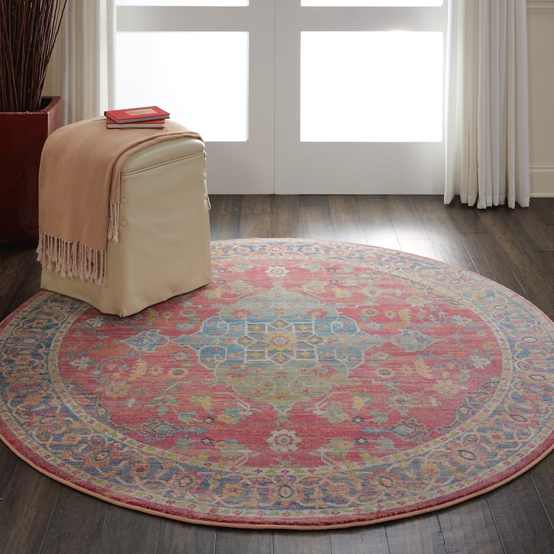 Nourison Global Vintage Multicolor Traditional Area Rug