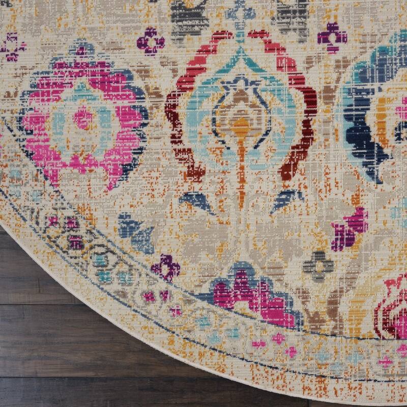 Nourison Vintage Kashan Persian Medallion Area Rug