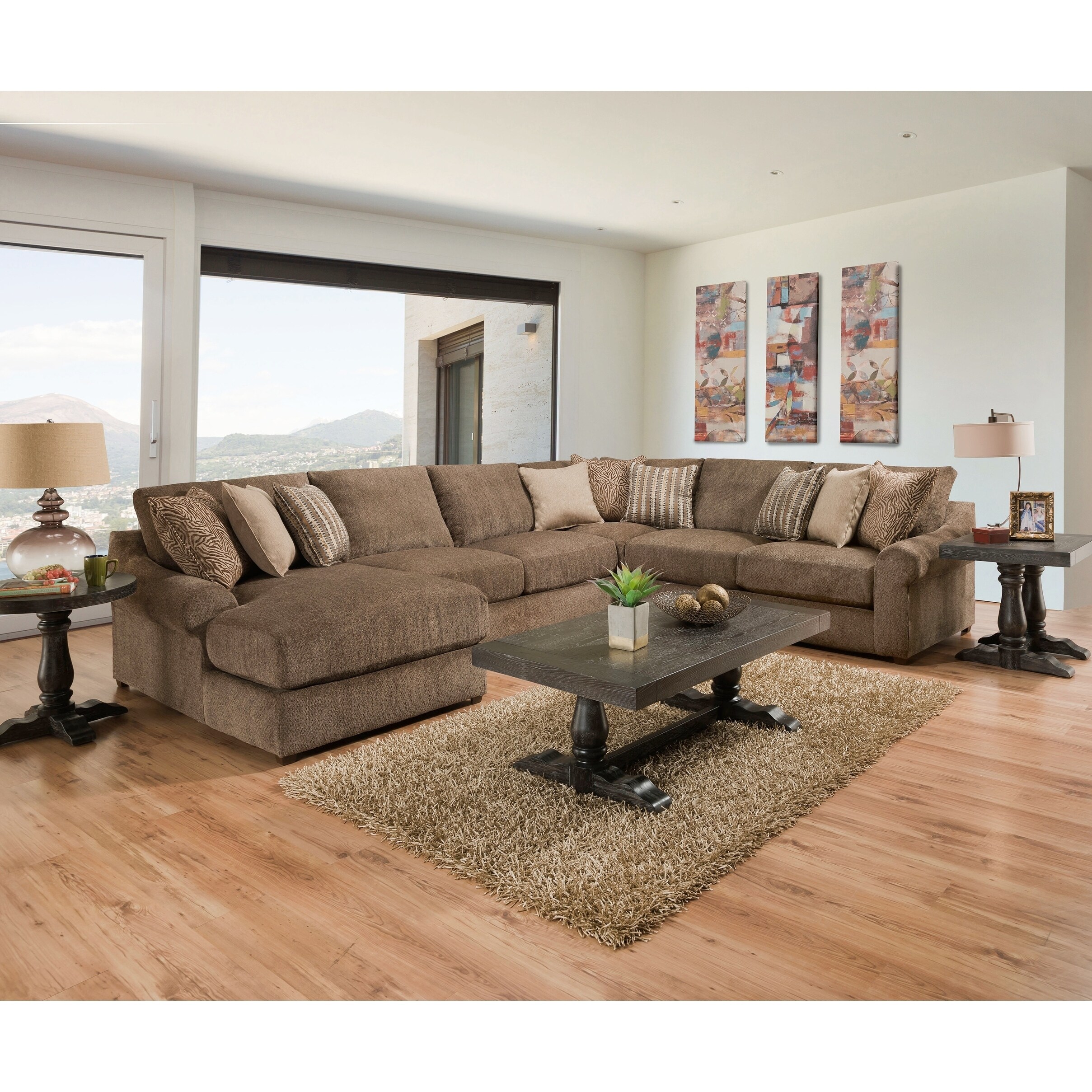 windsor high back corner sofa