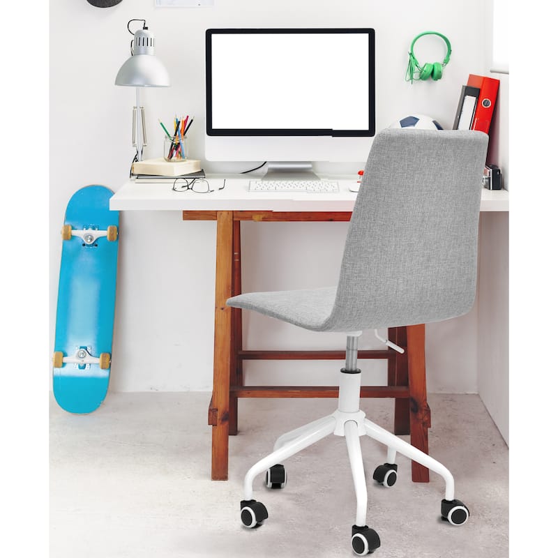 Rolling Linen Office Chair
