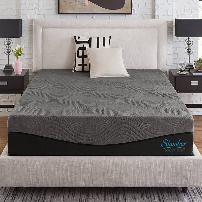 Slumber Solutions Active 12-inch Charcoal Memory Foam Mattress - California King - Medium