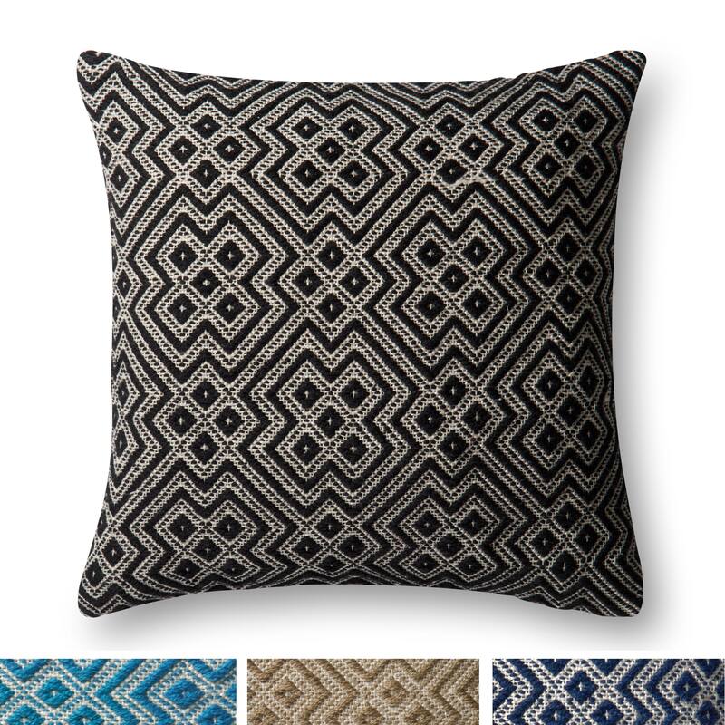 Indoor/ Outdoor Moroccan Geometric 22-inch Pillow Cover