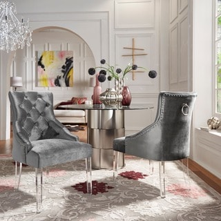 Shop Gina Velvet Tufted Dining Chair (Set of 2) with 