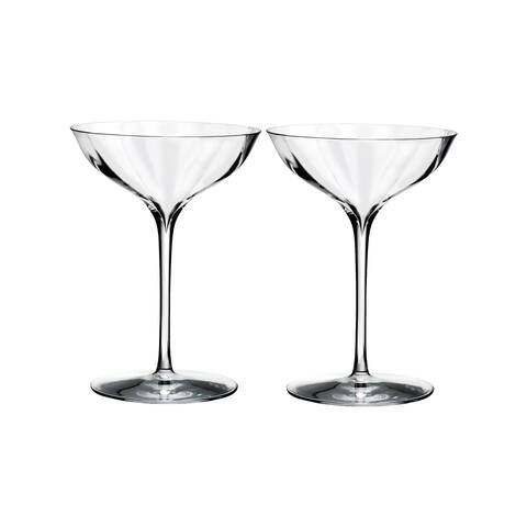 Elegance Optic Clear Belle Coupe (Set of 2)