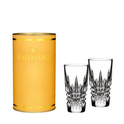Waterford Giftology Clear 2oz. Lismore Diamond Shot Glass (Set of 2) (Canary Tube)