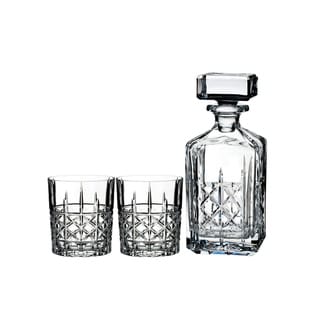 Marquis by Waterford Brady Clear 32oz. Decanter and 11oz. Double Old Fashioned (Set of 2)