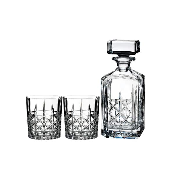 slide 1 of 1, Marquis by Waterford Brady Clear 32oz. Decanter and 11oz. Double Old Fashioned (Set of 2)