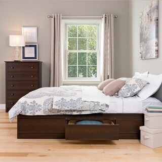 Espresso Full Mate's 6-drawer Platform Storage Bed