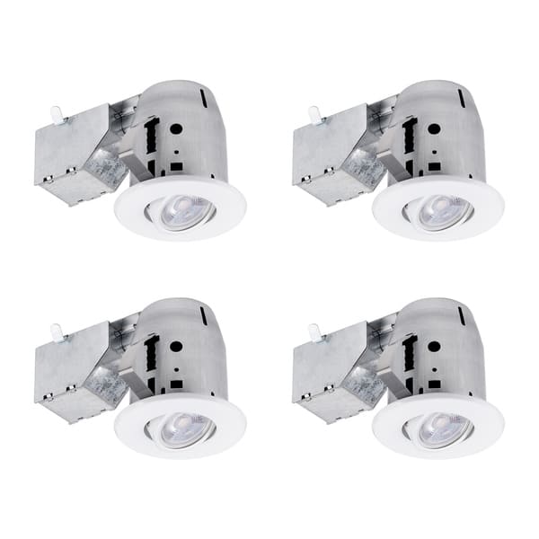 3 In White Swivel Recessed Lighting Kit 4 Pack Led 3 In White Swivel Recessed Lighting Kit 4 Pack Led