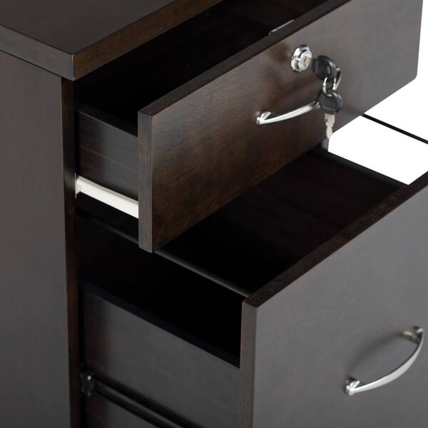Shop Offex Newel Mobile 2 Drawer Wood Filing Cabinet With Lock