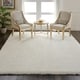 preview thumbnail 1 of 3, Nourison Ultra Plush Shag Ivory Area Rug 5' x 7' - White - Rectangle