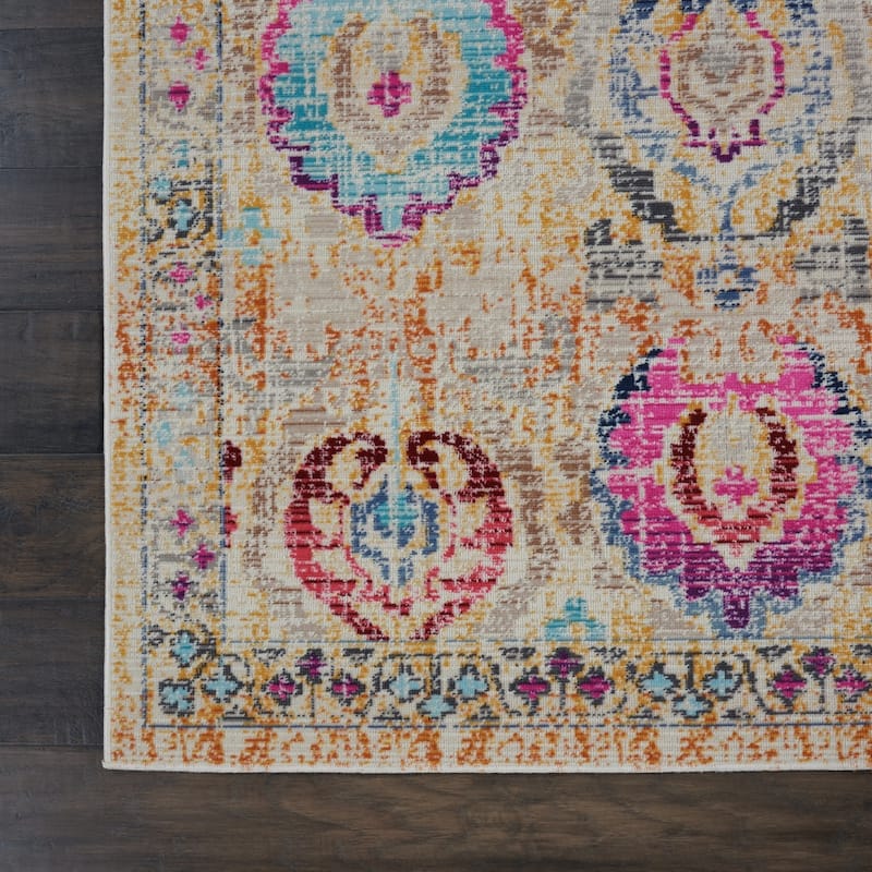 Nourison Vintage Kashan Persian Medallion Area Rug