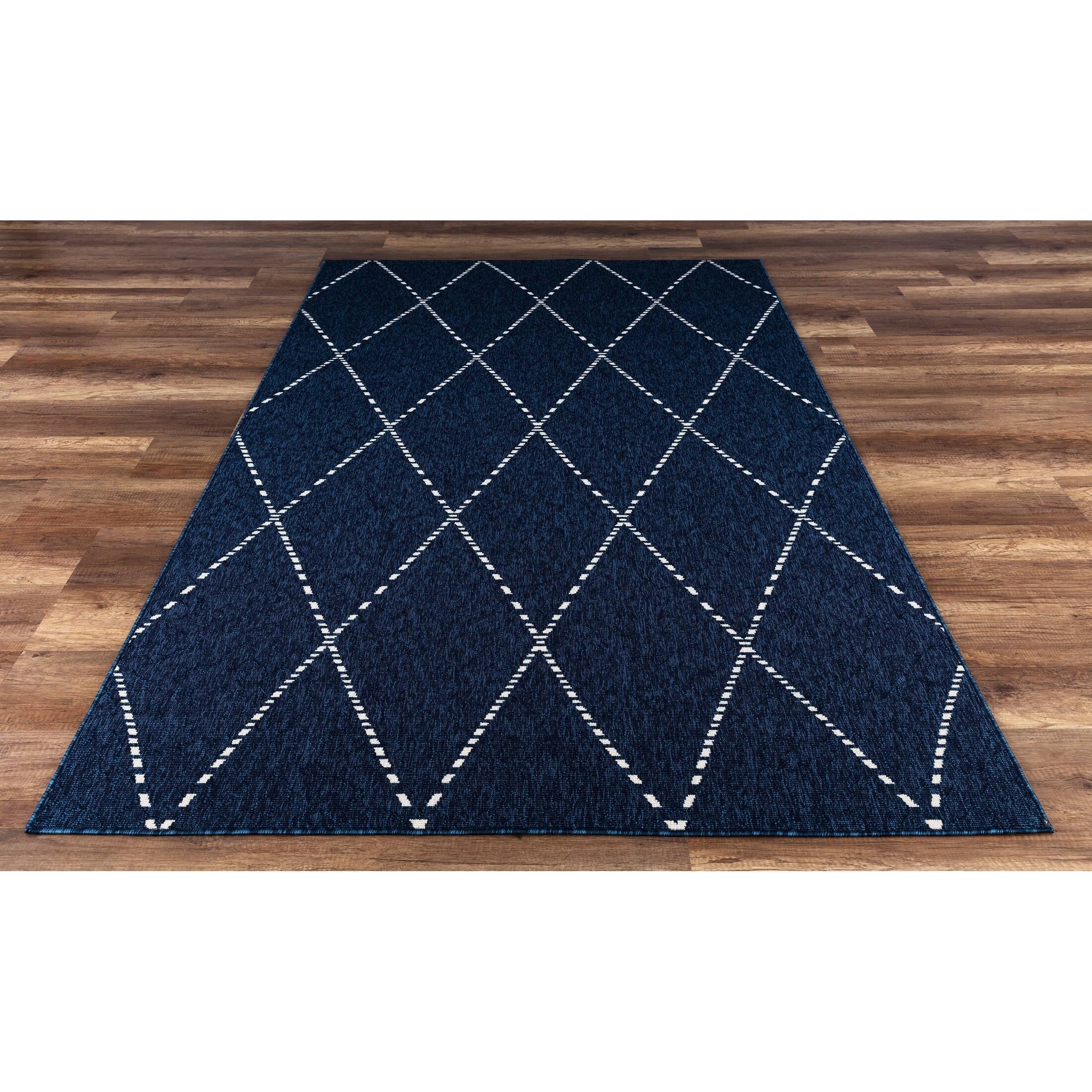 GAD Drew High Quality Indoor Outdoor Area Rug with Geometric Pattern