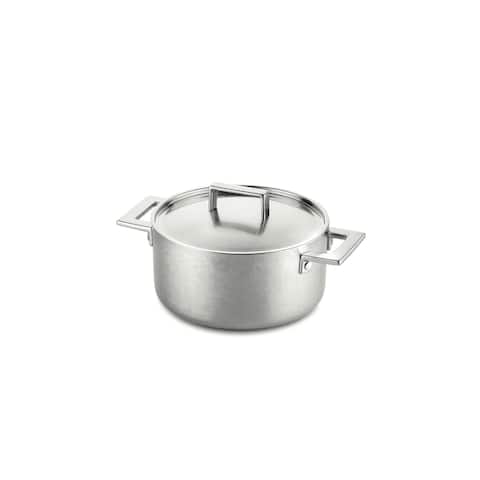 2-handle Stainless Steel Casserole w/Lid (Multiple Sizes Available)
