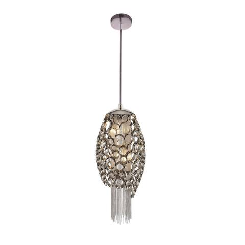 The Curated Nomad Grantham 2-light Mini Pendant in Chrome Finish.